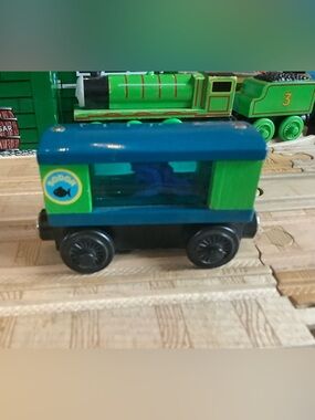 Rare Vintage Octopus Aquarium Train Car Thomas & Friends Wooden Railway